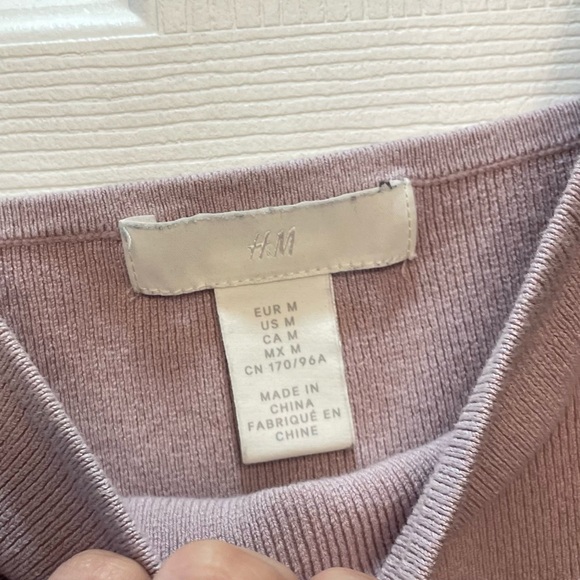H&M Lavender Crop Top - Medium, Tank Top - Picture 4 of 6
